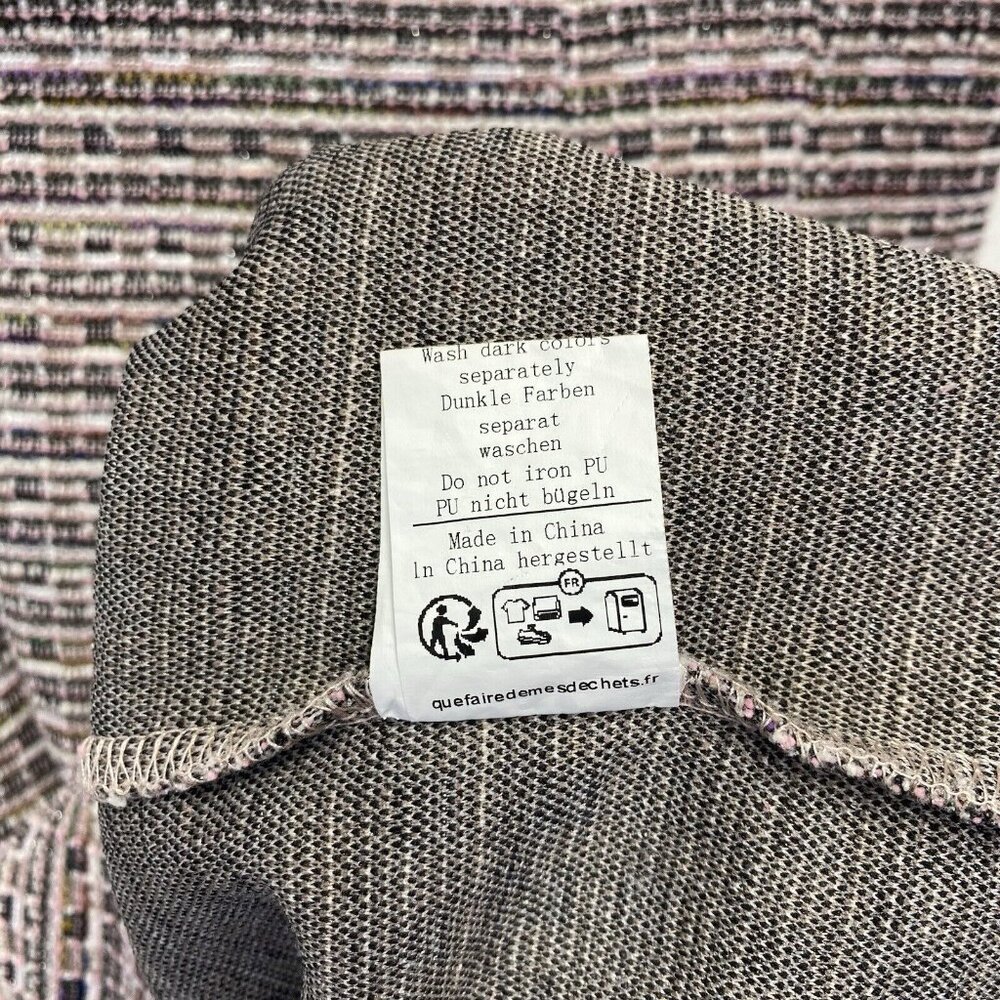 GRACE KARIN Cap Sleeve Queen Neck Tweed Body-con Pencil Dress Women Small Pink - Picture 13 of 16